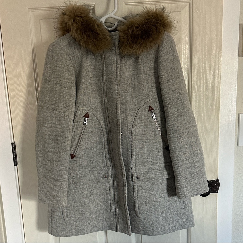 J Crew Chateau Parka Wool Coat